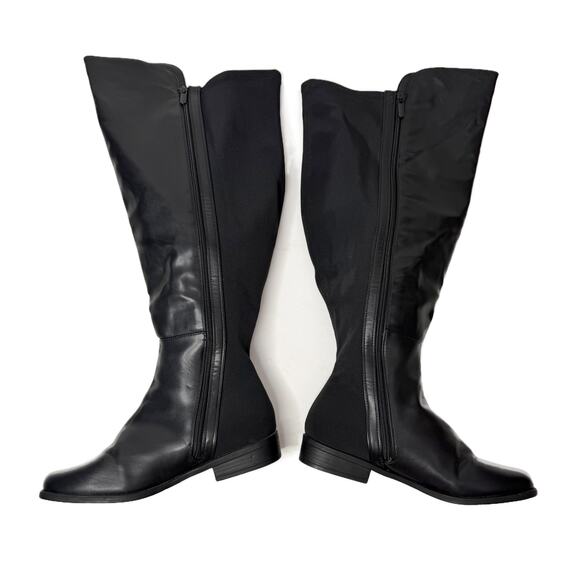 Lane Bryant 50/50 Faux-Leather Over-The-Knee Riding Boots size 9 Wide Calf - Picture 7 of 14